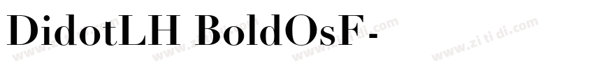 DidotLH BoldOsF字体转换